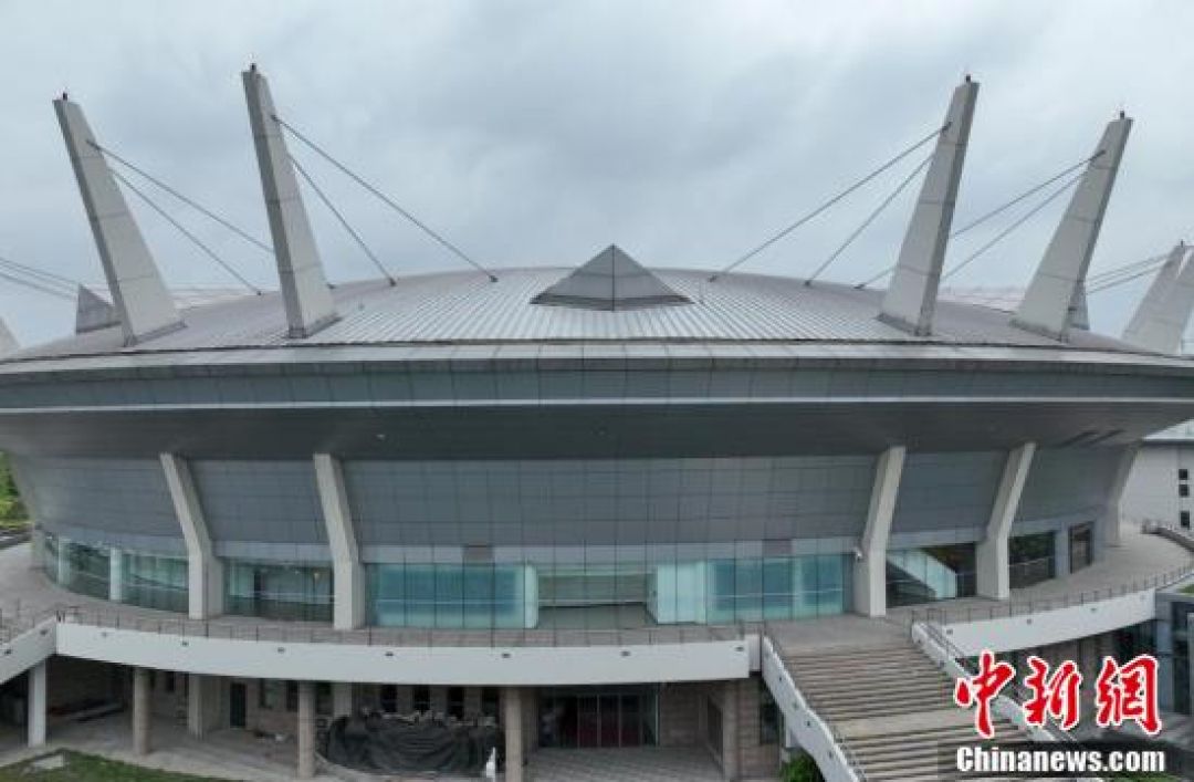 Foto Udara Venue Anggar Asian Games Hangzhou Mirip UFO-Image-3