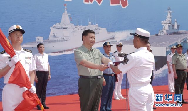 Xi Jinping Menyerahkan 3 Kapal Perang Kepada Angkatan Laut China-Image-2