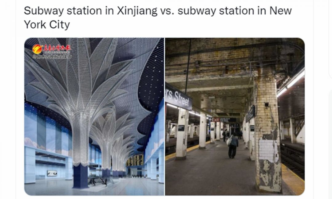Viral! Perbandingan Kereta Bawah Tanah di Xinjiang dan NYC-Image-1