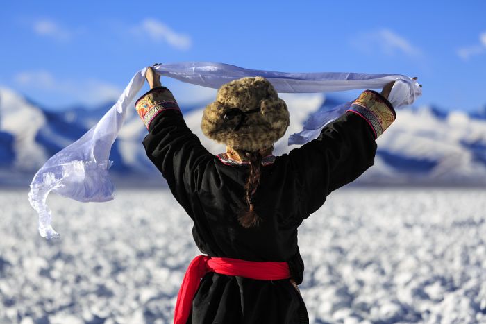 Tibet Pesona Gletser Di Dataran Tiongkok