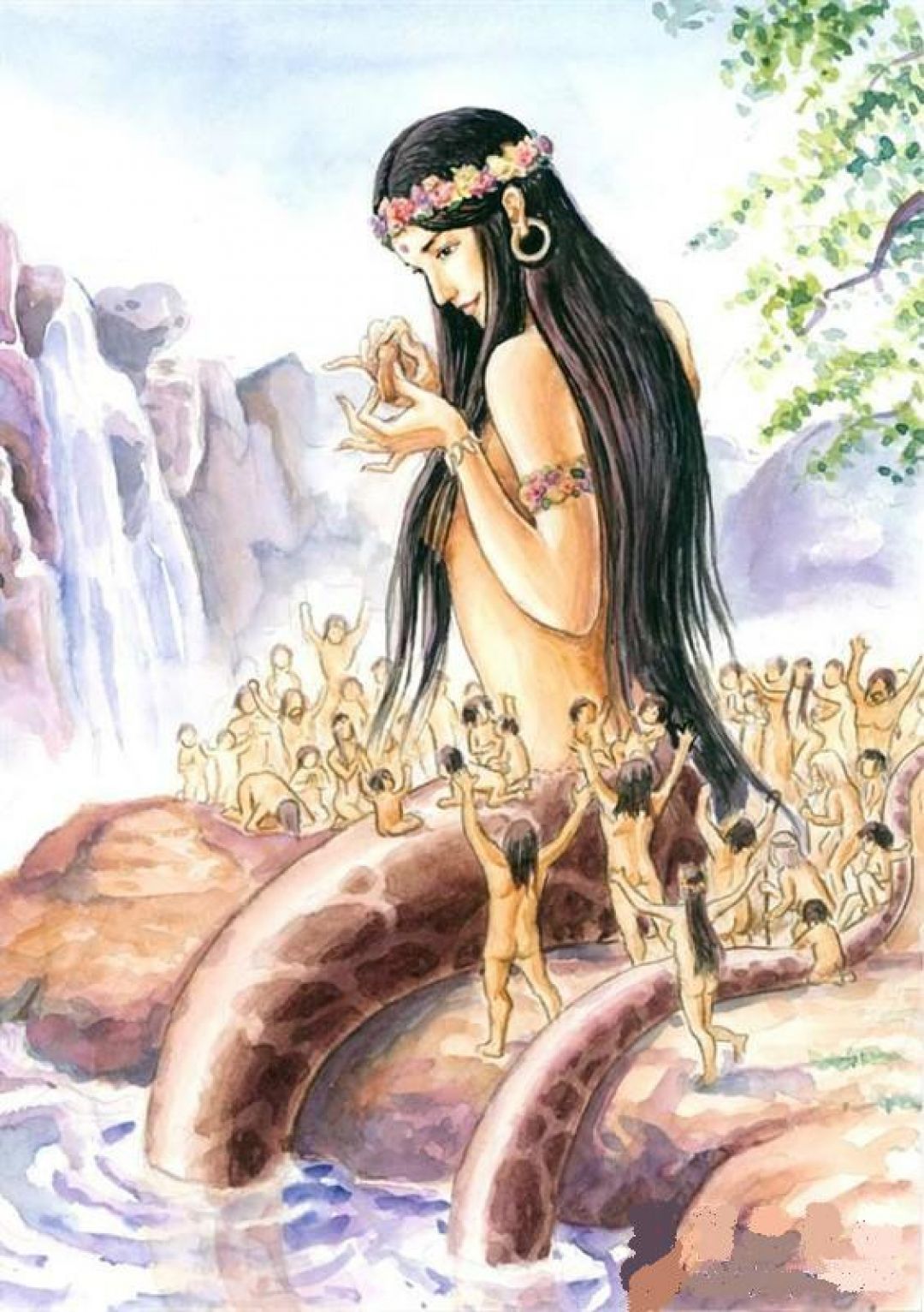 Legenda Dewi Nuwa, Tokoh Mitologi Pencipta Manusia-Image-3