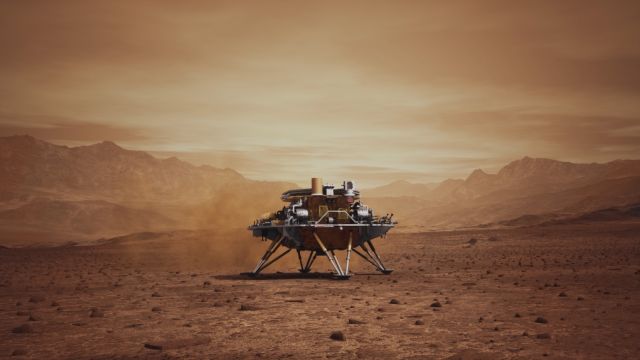 Lander Pembawa Jelajah Milik China Berhasil Mendarat di Mars-Image-1