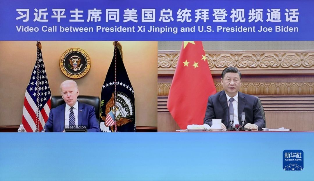 Xi Jinping Lakukan Panggilan Video dengan Presiden AS Biden-Image-1