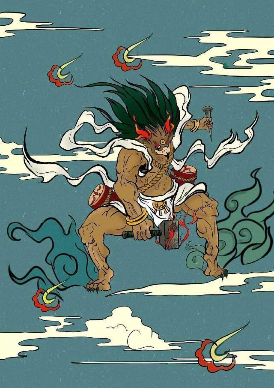 Mitologi China: Lei Gong (雷公) Dewa Guntur-Image-5