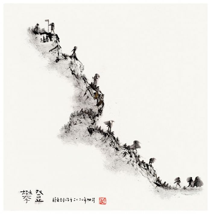 Pelukis Tiongkok Sajikan Karya Penghormatan kepada Pekerja Medis Pandemi-Image-2