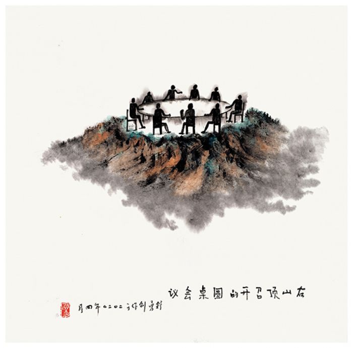 Pelukis Tiongkok Sajikan Karya Penghormatan kepada Pekerja Medis Pandemi-Image-1