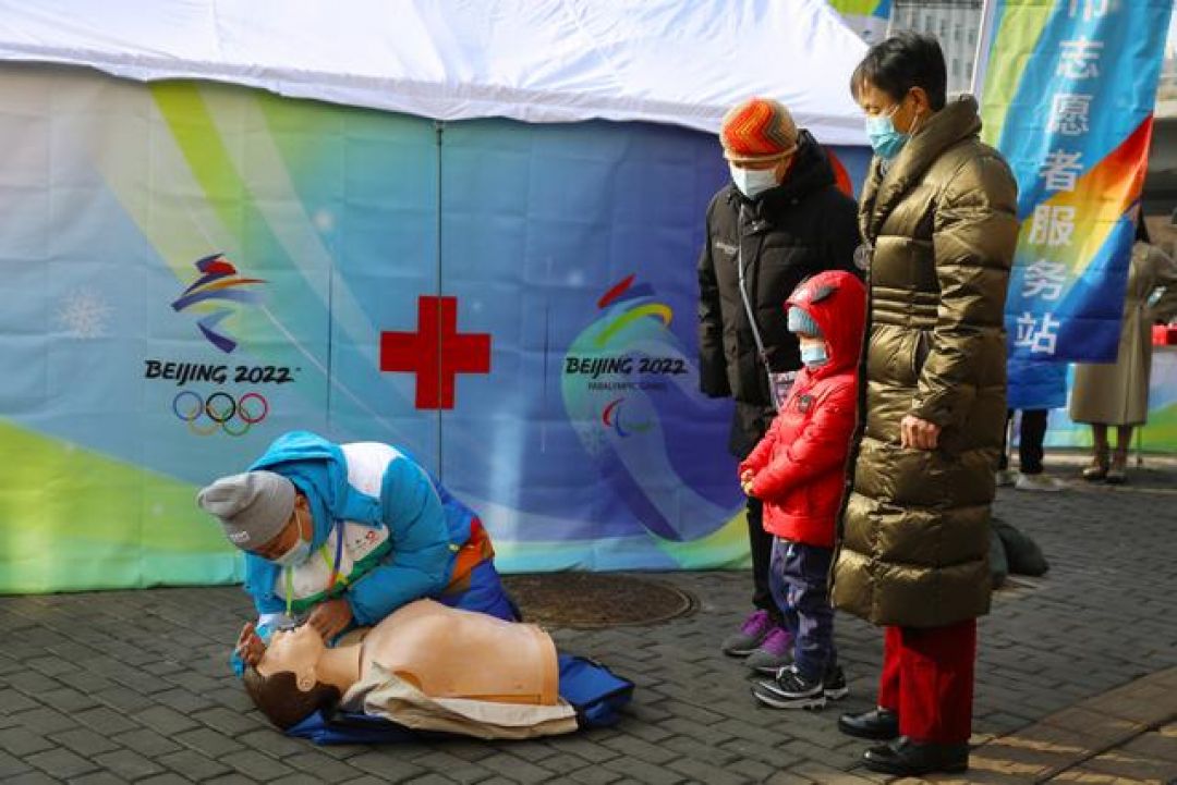 POTRET: Aktivitas Relawan Palang Merah Beijing untuk Olimpiade Musim Dingin-Image-4