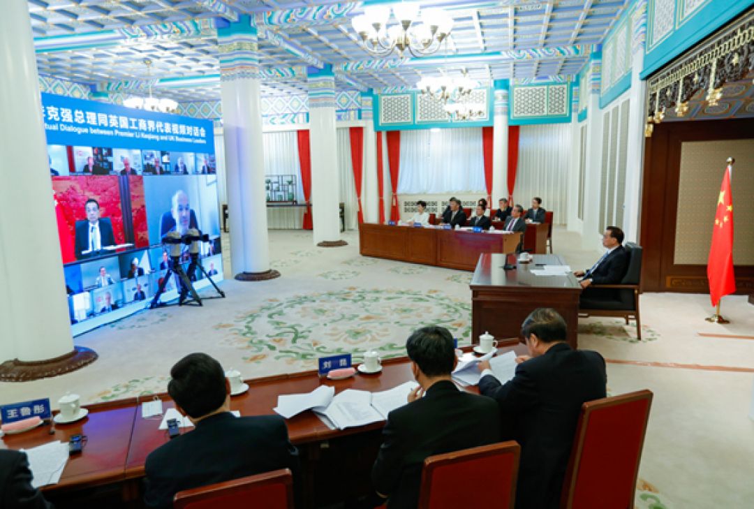 PM China Diskusi Virtual dengan Pebisnis Inggris-Image-2