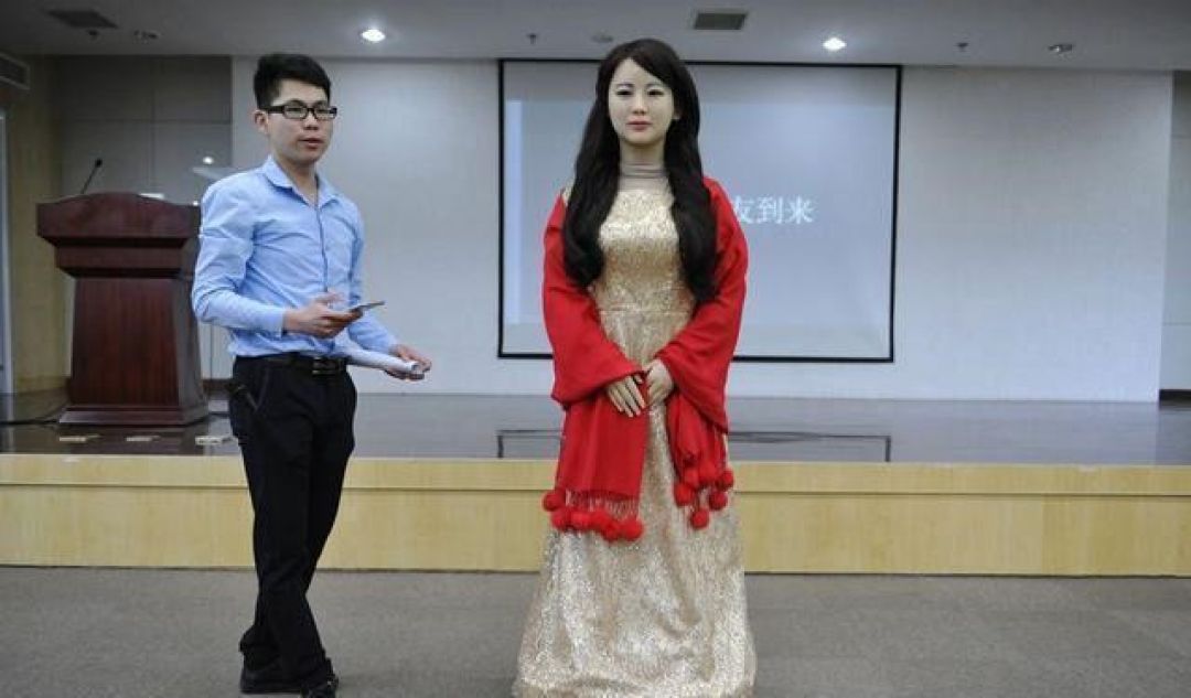 Gila! Wanita Cantik Ini Ternyata Robot dari Shanghai-Image-1