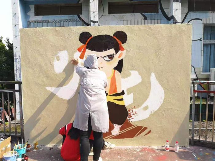 Grafiti Huangjueping Habiskan 2,5 Ton Cat, Terbesar di Dunia-Image-4