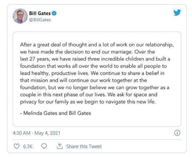 Bill Gates - Melinda Cerai Setelah 27 Tahun Menikah-Image-2