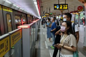 Taipei Waspada Pandemi Level 3, MRT Sepi