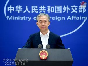 Konferensi Pers Kemenlu China 15 Juni 2022