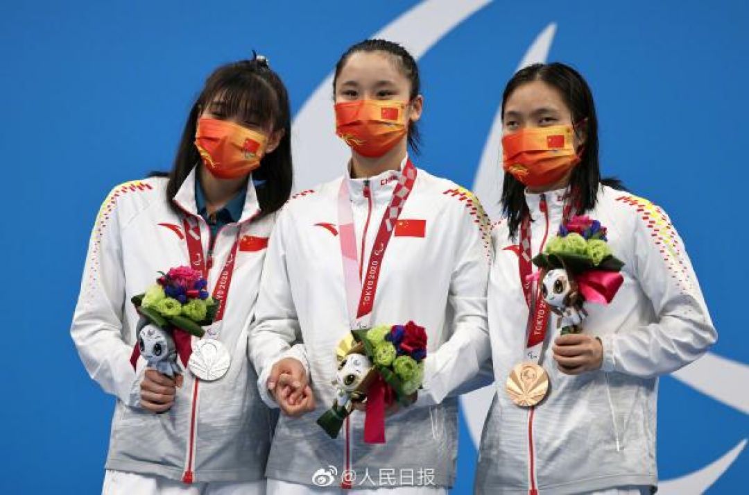 Paralimpiade: Tim Renang China Menangkan Medali Emas, Perak, dan Perunggu Sebanyak Tiga Kali-Image-1