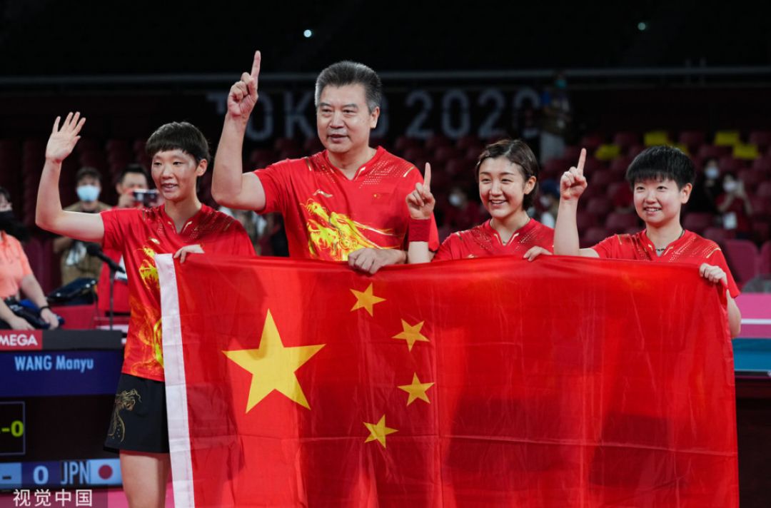 POTRET : Tim Tenis Meja Putri China, Emas Ke-34-Image-1