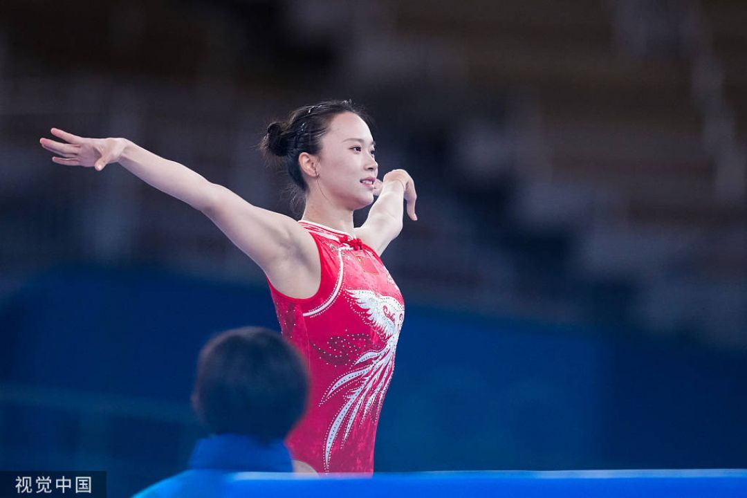 Atlet Trampolin Putri Zhu Xueying Menangkan Emas di Olimpiade Tokyo-Image-2