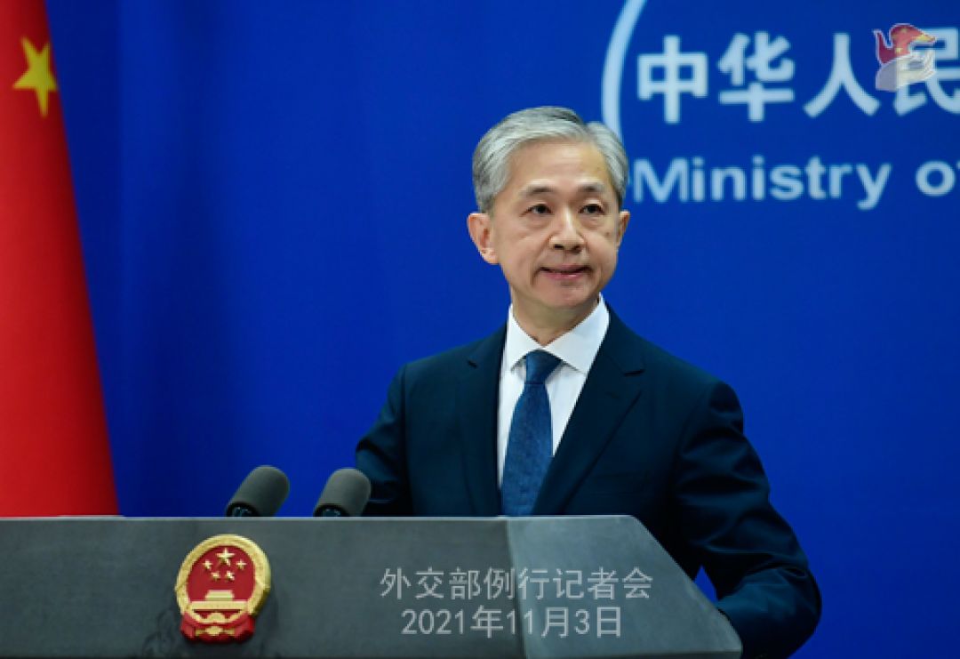 Konferensi Pers Kementerian Luar Negeri China 3 November 2021-Image-1