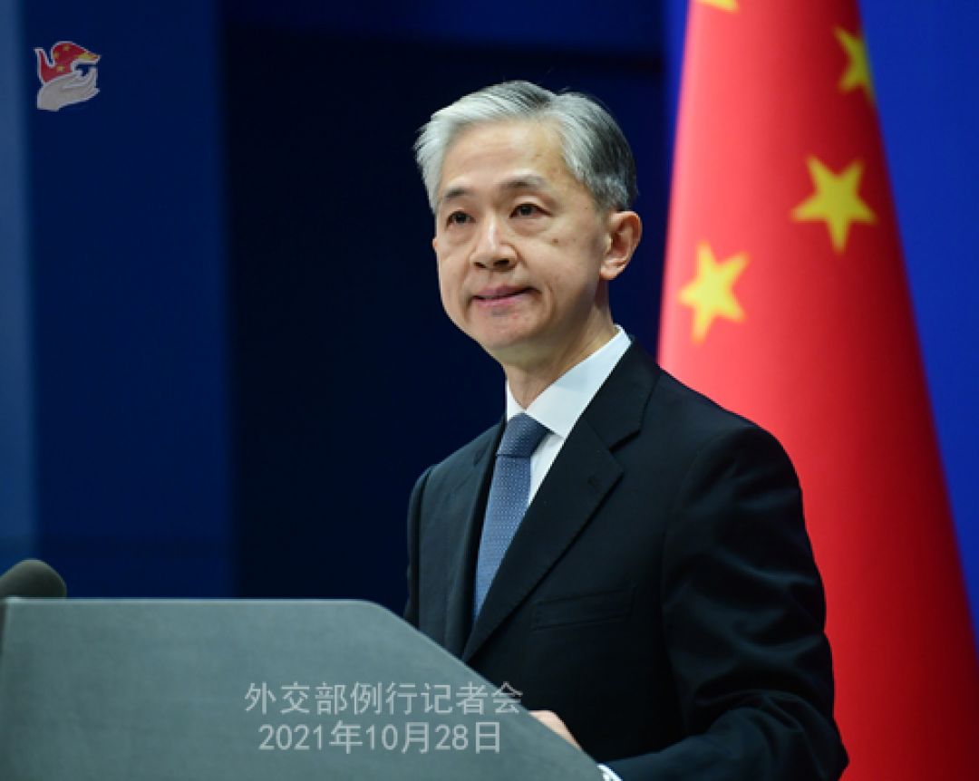 Konferensi Pers Kementerian Luar Negeri China 28 Oktober 2021-Image-3
