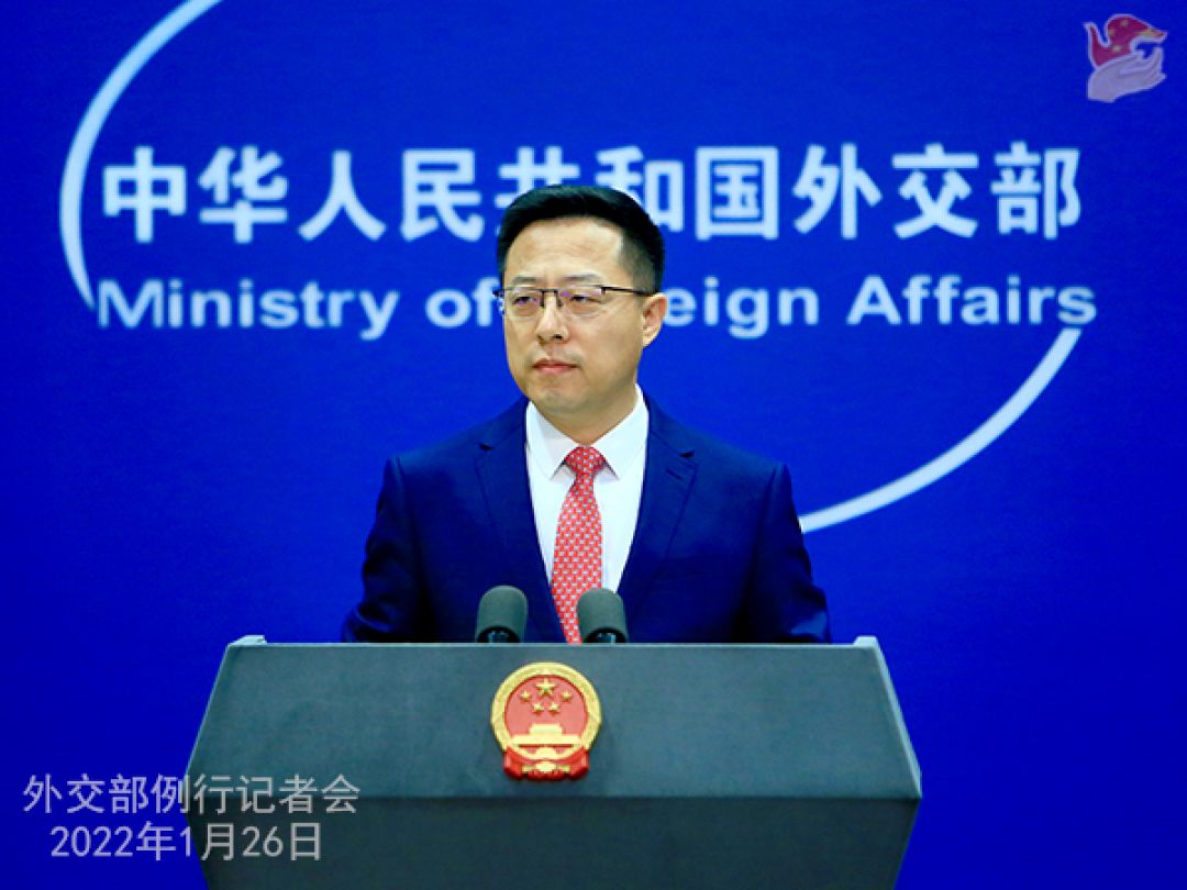 Konferensi Pers Kementerian Luar Negeri China 26 Januari 2022-Image-1