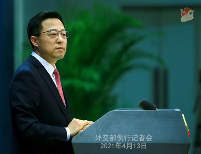 Konferensi Pers Kementerian Luar Negeri Tiongkok 13 April 2021 -Image-2